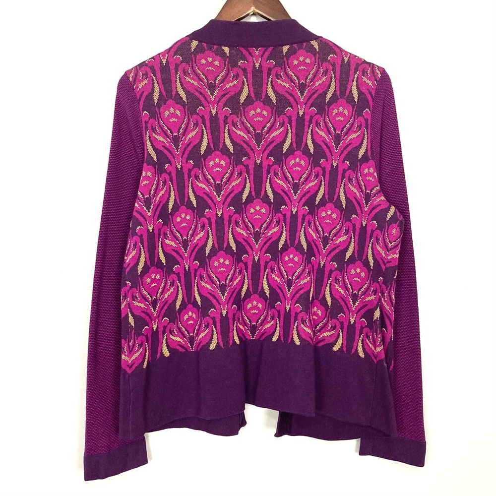 Coldwater Creek Silk Blend Cardigan Sweater Women’s Size L Lightweight Colorful - Picture 4 of 6